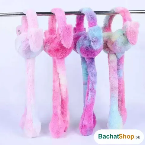 Bunny Earmuffs With Moving Ears — Warm Rabbit Earmuffs for Kids