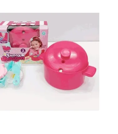 Funny Kitchen Pink Cooking Pot Play Set