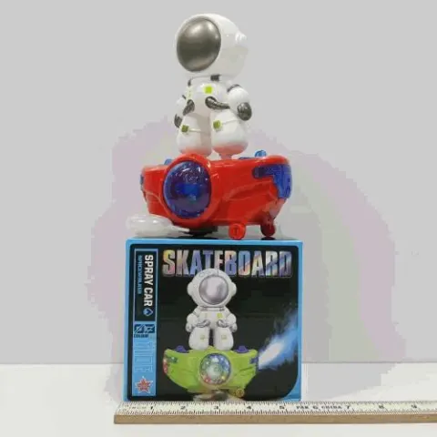 Astronaut On Skateboard Light-Up Toy