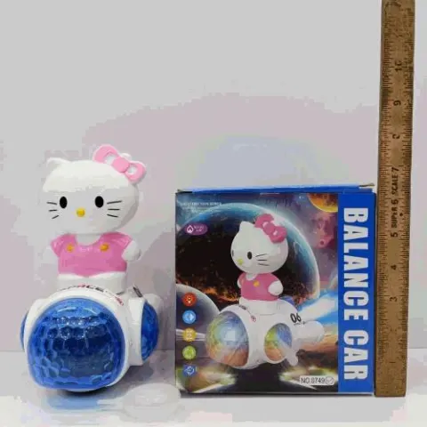 Kitty Self-Balancing Ball Car Toy with Lights