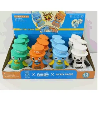 Cute Penguin Gyro Spinning Battle Toy
