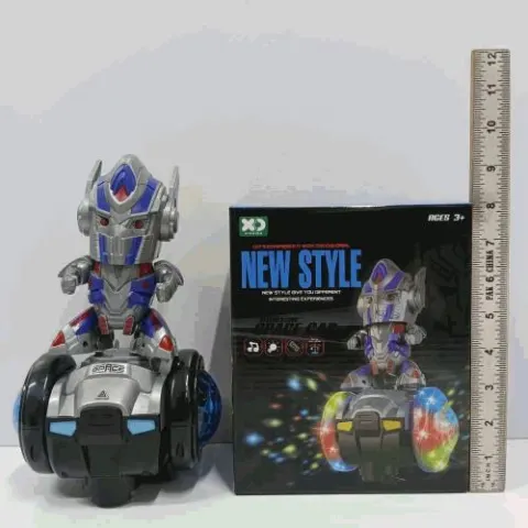 Stunt Robot Warrior Toy with Lights and Sound