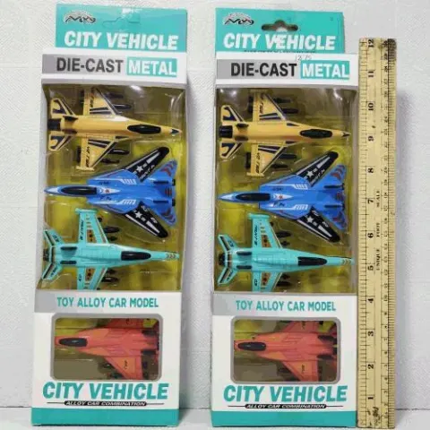 Die-Cast Metal City Vehicle Fighter Jet