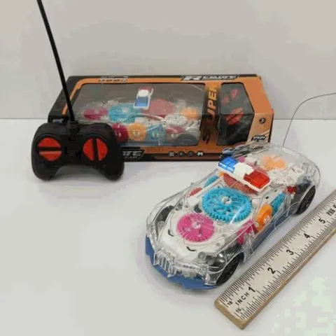 Transparent Gear Light-Up RC Car