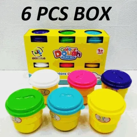 6-Colour Play Dough Modelling Set