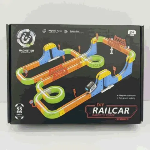 DIY Magnetic Railcar Track Set