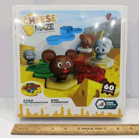 Cheese Maze Ball Balance Table Game