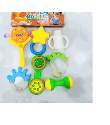Newborn Baby Rattle and Teether Gift Set