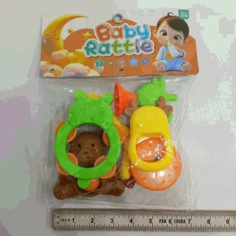 Baby Rattle and Teether Playset with Bear