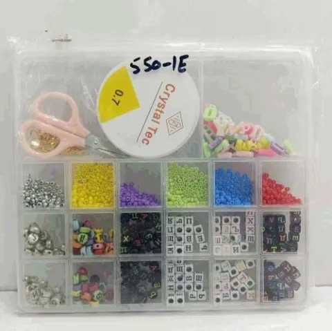 DIY Beads Jewellery Making Kit With Alphabet Letters