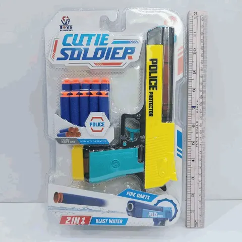2-in-1 Soft Dart And Water Blaster Police Set