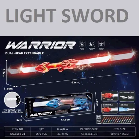 Warrior Dual-Head Extendable Light Sword