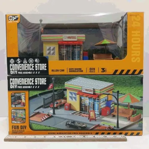 Convenience Store DIY Scene With Alloy Car