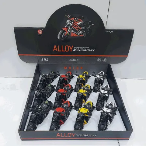 Alloy Die-Cast Motorcycle Display Set