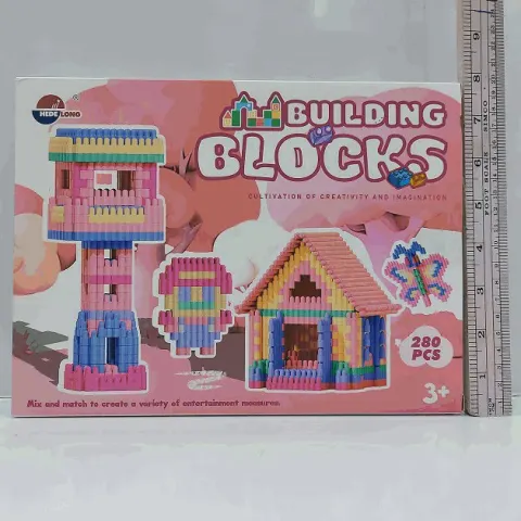 Creative Building Blocks 280 Pieces Set (Pink)