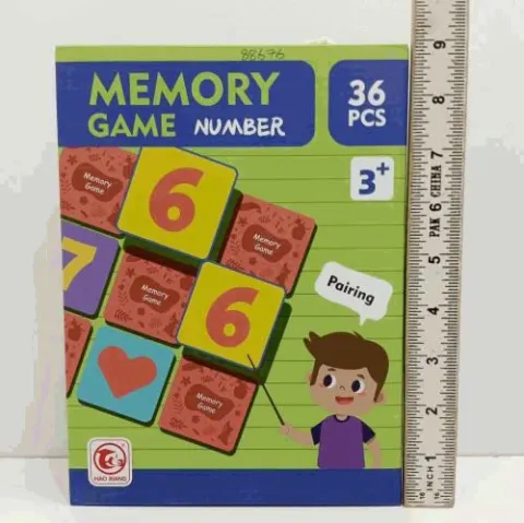 Number Memory Matching Game 36 Pcs