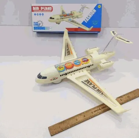 Bump and Go Passenger Airplane Toy with Lights