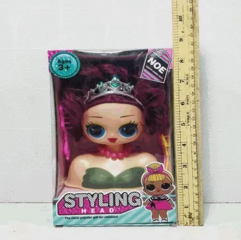 Girls Styling Head Doll Hairdressing Set