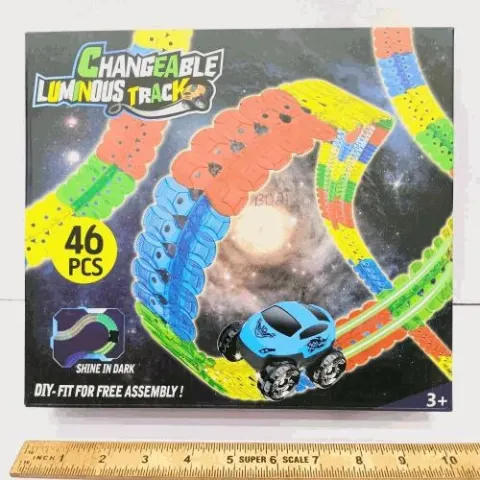 Glow In The Dark Flexible Race Track Set