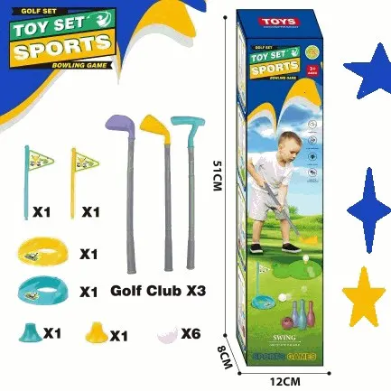 Kids Golf Club Sports Set with Bowling