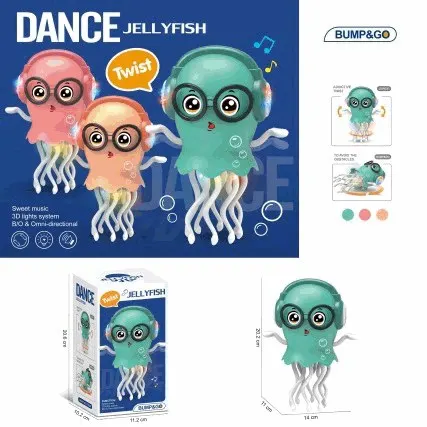 Dance Jellyfish Bump And Go Musical Toy