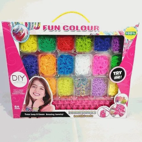 Fun Colour Deluxe Loom Bands Craft Box