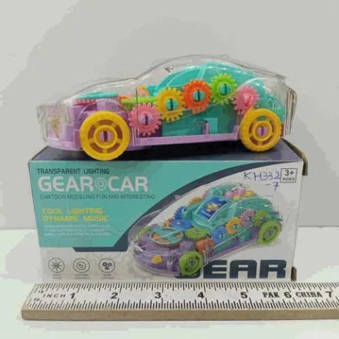 Transparent Lighting Gear Car Toy