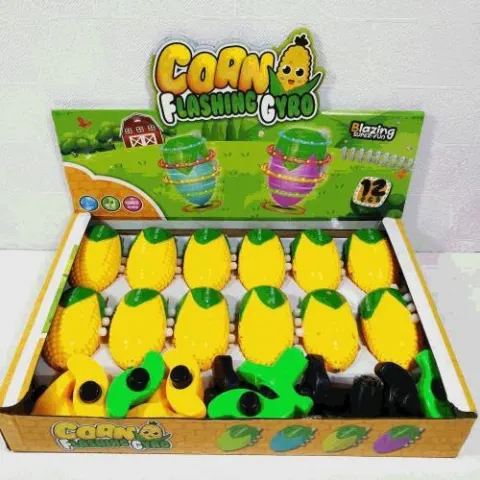 Corn Flashing Gyro Spinning Top Set