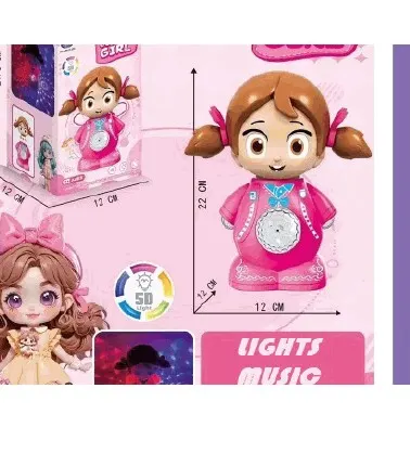 Cute Girl Doll With 3D Lights & Music