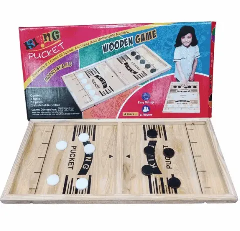 Wooden Pucket Slingshot Board Game