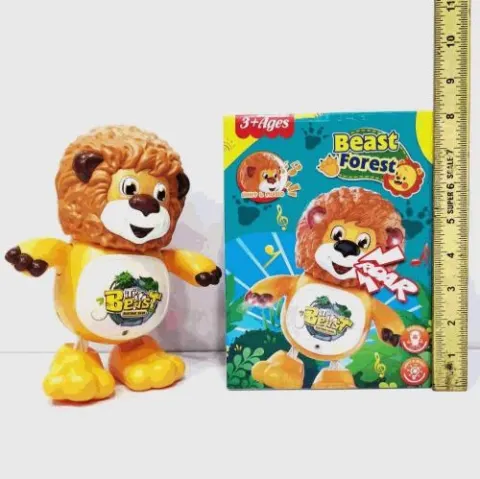 Dancing Lion Cartoon Toy with Lights and Music