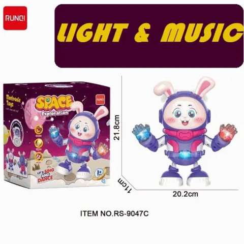Dancing Space Bunny Astronaut Toy