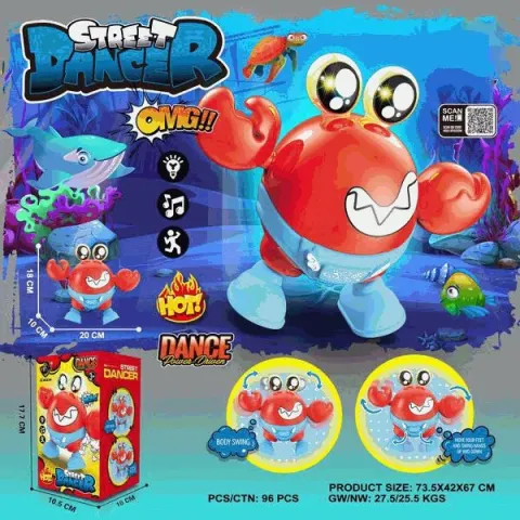 Street Dancer Musical Dancing Crab Toy