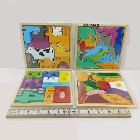 3D Wooden Animal Jigsaw Puzzle Set