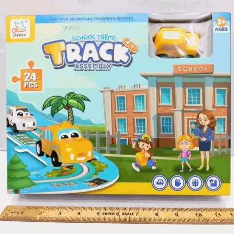 School Theme Assembly Car Track Set