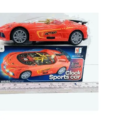 Clock Sports Car Toy With Light & Sound