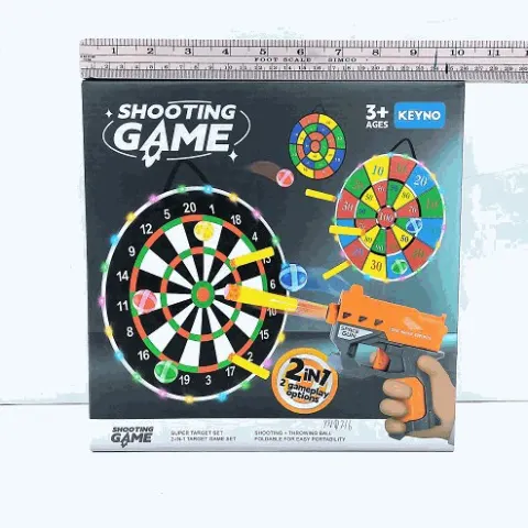 2-in-1 Shooting Dartboard Target Game