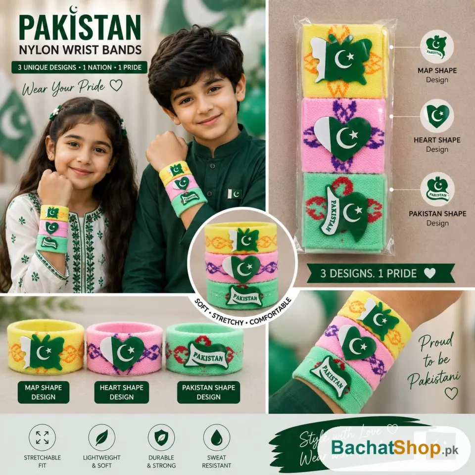 Cute Multi-Colour Independence Day Wrist Band