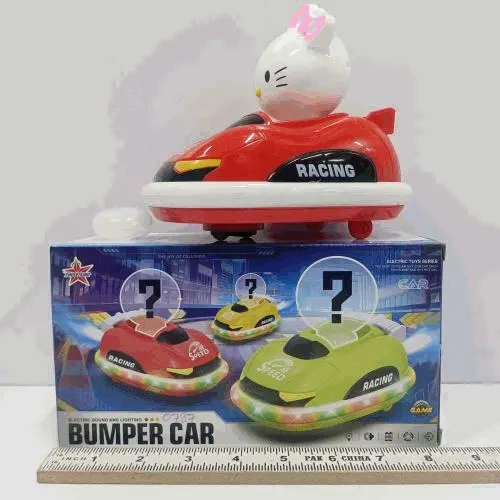 Kitty Racing Bumper Car Toy with Lights