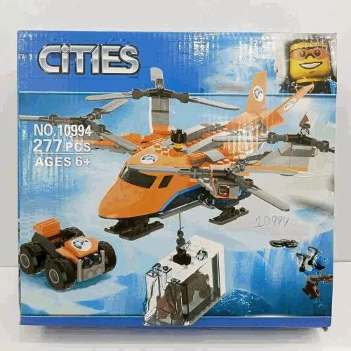 Cities Rescue Helicopter Building Blocks Set — 277 Pcs