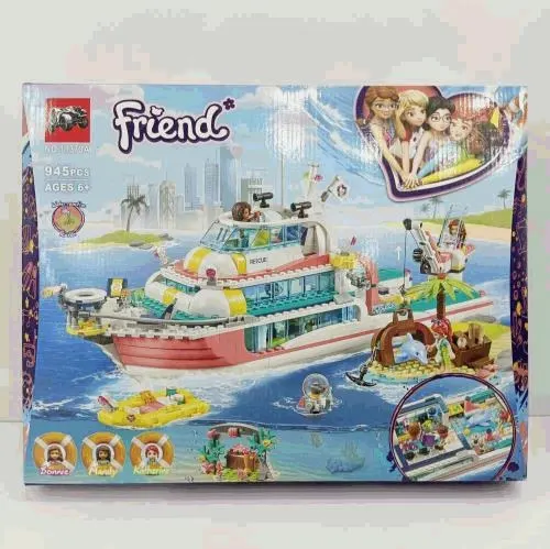 Friends Rescue Boat Building Blocks Set