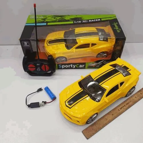 Remote Control Yellow Sports Car
