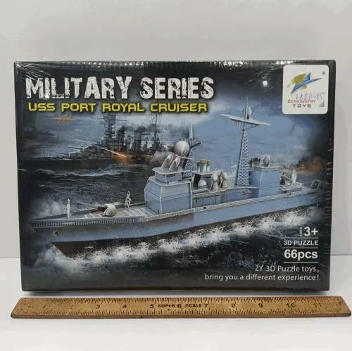 Military Series Warship 3D Puzzle Building Set