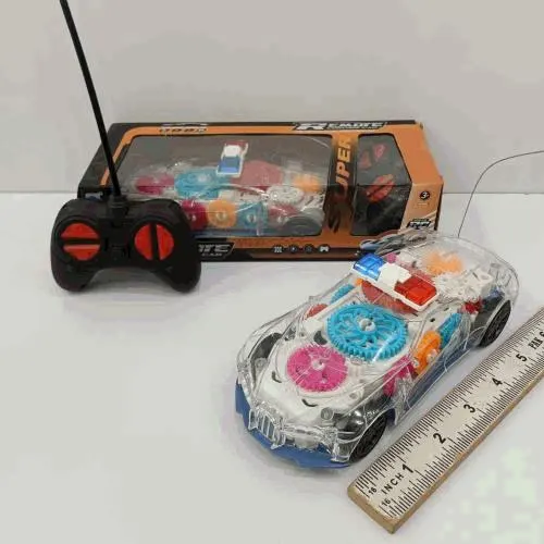 Transparent Gear Light-Up RC Car