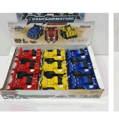 Transforming Robot Vehicle Toy Set