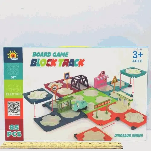 Dinosaur Board Game Block Track Set