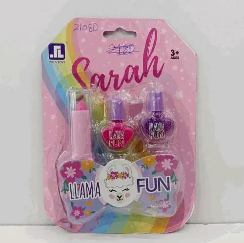 Kids Play Nail Polish Set — Peelable Llama Fun