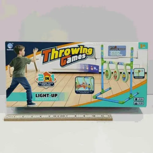 2-in-1 Light-Up Ring Toss Throwing Game
