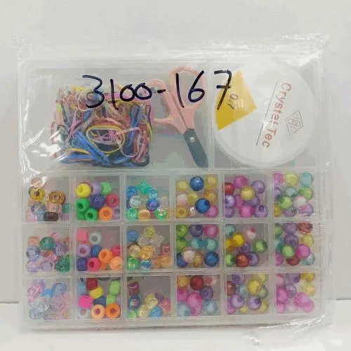 Kids DIY Beads Jewelry Making Set — Colourful Craft Bead Box