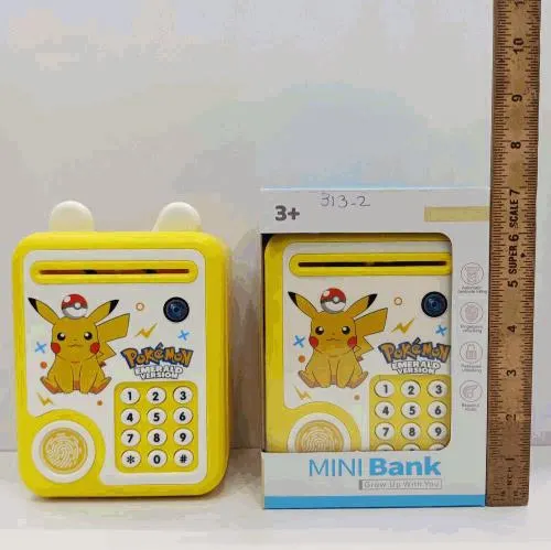 Pikachu Kids Money Bank — Password ATM Piggy Bank